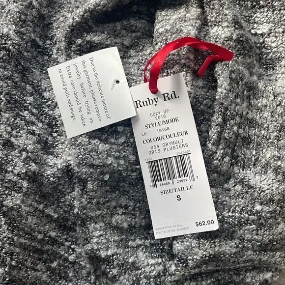 Ruby Rd Boucle Fringe Sweater - Picture 3 of 3